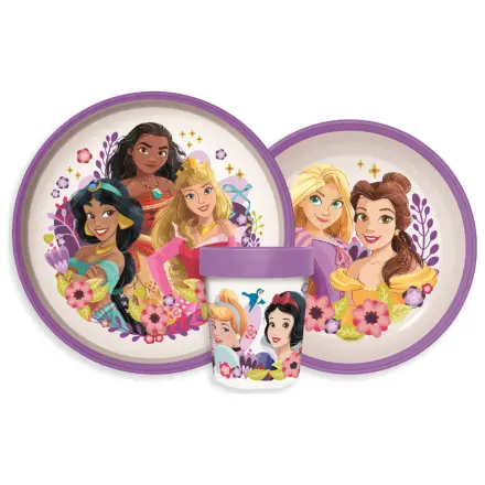 Disney Princess Courageous Heart antypoślizgowy zestaw naczyń obiadowych, Micro Plastic zestaw zdjęcie produktu
