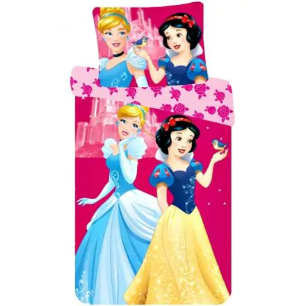 Disney Princesses dziecięca poszewka na kołdrę 90x140cm, poszewka na poduszkę 40x55cm zdjęcie produktu
