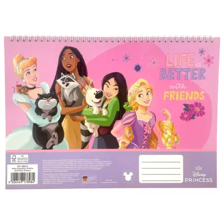 Szkicownik spiralny Disney Princesses Life A/4, 30 kartek zdjęcie produktu