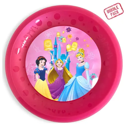 Disney Princess Live Your Story mikro premium plastikowy płaski talerz zestaw 4-częściowy 21 cm zdjęcie produktu
