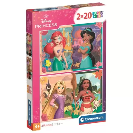 Puzzle Disney Princess 2x20 elementów zdjęcie produktu