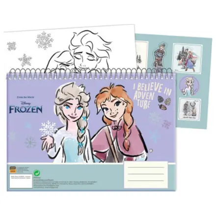Disney Frozen Adventure A/4 Spiralny Szkicownik 40 Arkuszy z Naklejkami zdjęcie produktu