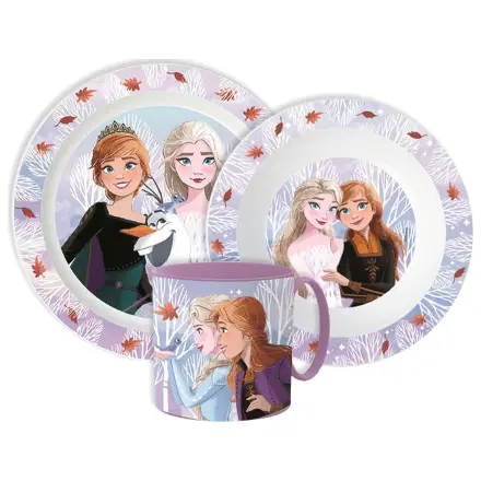 Disney Frozen Autumn Leaves zestaw obiadowy, mikroplastikowy zestaw z kubkiem zdjęcie produktu