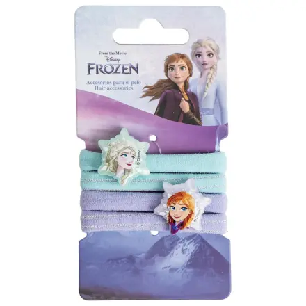 Disney Frozen Snowflakes Zestaw Gumek do Włosów 4-pak zdjęcie produktu