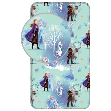 Disney Frozen White Trees prześcieradło z gumką 90x200 cm zdjęcie produktu