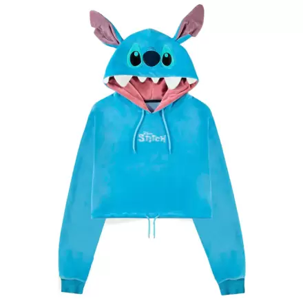 Disney Lilo & Stitch - Stitch damska krótka bluza z kapturem (cropped hoodie) termékfotója