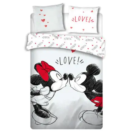 Disney Mickey i Minnie Love poszewka na kołdrę na łóżko 135 cm zdjęcie produktu