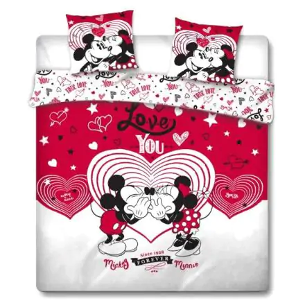 Disney Mickey i Minnie Love poszwa na kołdrę łóżko 135 cm zdjęcie produktu