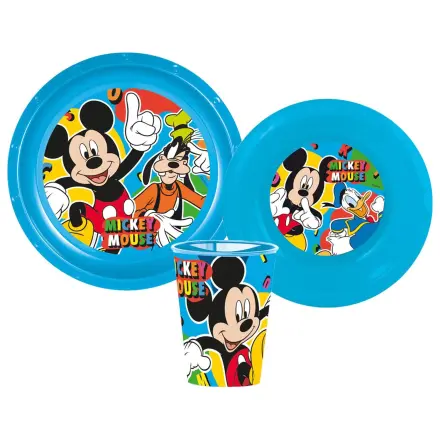 Disney Mickey Cool Summer Zestaw naczyń stołowych, Plastikowy Zestaw zdjęcie produktu