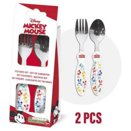 Disney Mickey Metalowy zestaw sztućców - 2 sztuki zdjęcie produktu