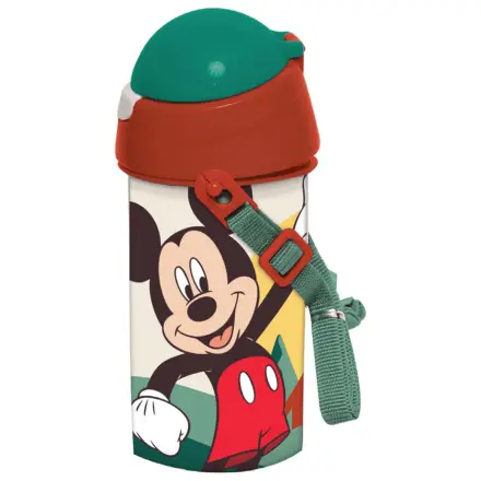 Disney Mickey Nature Plastikowa Butelka na wodę ze słomką i haczykiem, 500 ml zdjęcie produktu
