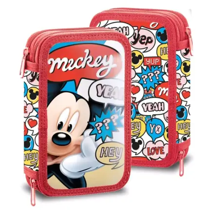 Disney Mickey Mouse dwupiętrowy piórnik z wyposażeniem zdjęcie produktu