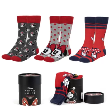 Disney Minnie pack 3 skarpetki dla dorosłych zdjęcie produktu