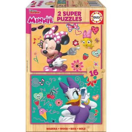 Disney Minnie and The Happy Helpers drewniane puzzle 2x16 elementów termékfotója