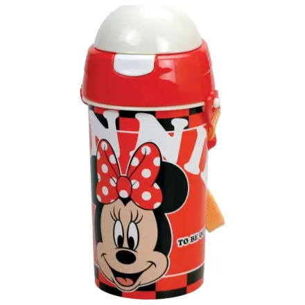Disney Minnie Bloom plastikowa butelka ze słomką i zawieszką 500 ml zdjęcie produktu