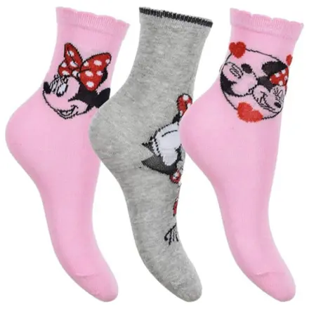 Disney Minnie Mouse Bow Pink dziecięce skarpetki 31/34 zdjęcie produktu