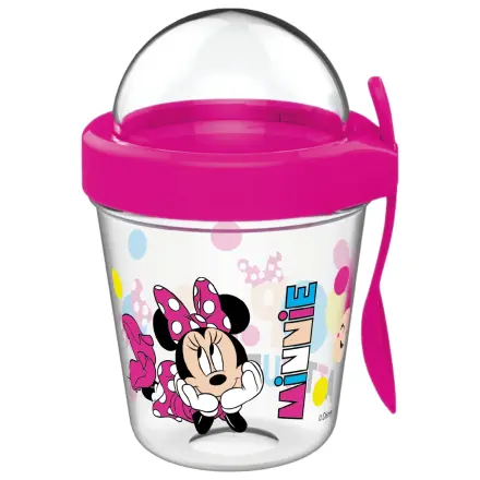 Disney Minnie Chill kubek ze schowkiem na przekąski w pokrywce i łyżką 350 ml zdjęcie produktu