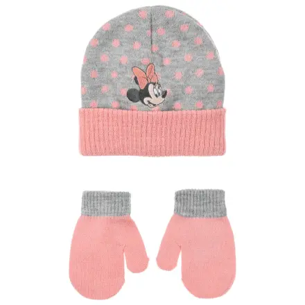 Disney Minnie Dots Grey zestaw niemowlęcy: czapka i rękawiczki 48 cm zdjęcie produktu