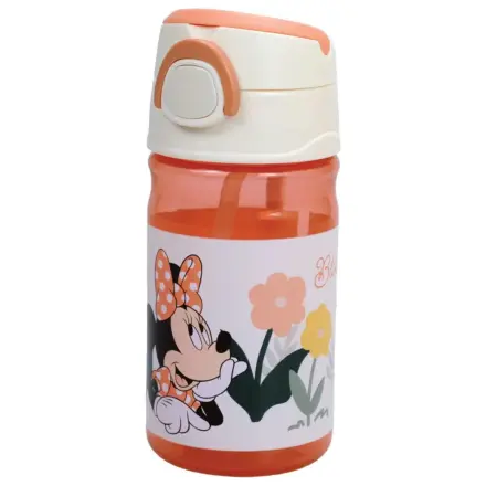 Disney Minnie Floral plastikowa butelka na wodę ze słomką i smyczą 350 ml zdjęcie produktu