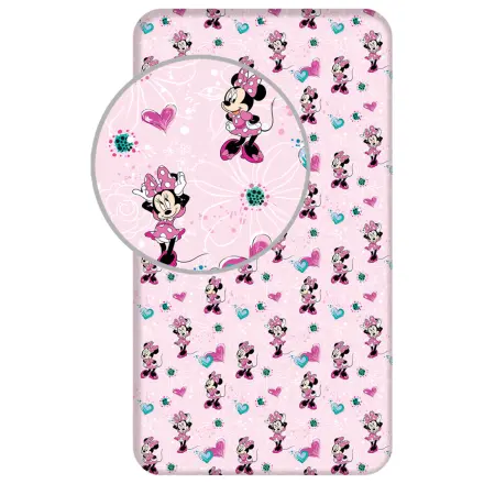 Disney Minnie Flowers prześcieradło z gumką 90x200 cm zdjęcie produktu