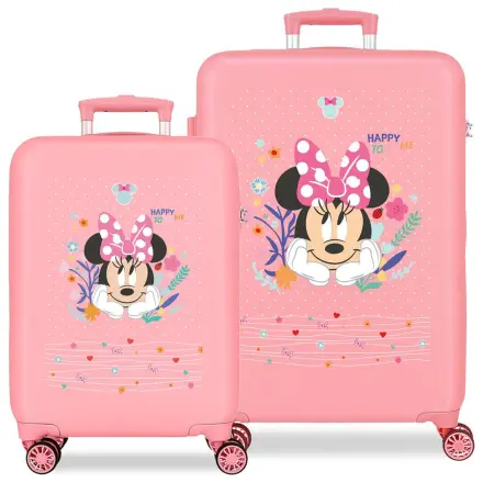 Disney Minnie Happy To Be Me ABS dwuczęściowy zestaw walizek na kółkach 55/65cm zdjęcie produktu