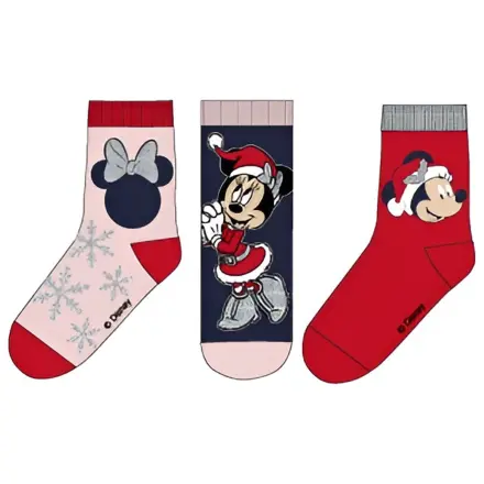 Disney Minnie Snow Blue Christmas Skarpetki dla Dzieci 27/30 zdjęcie produktu