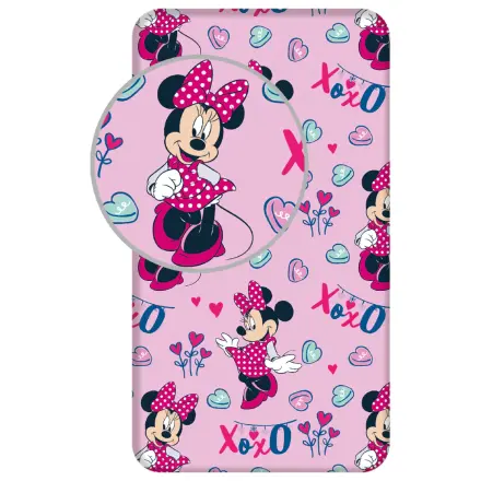 Disney Minnie XoXo prześcieradło z gumką 90x200 cm zdjęcie produktu