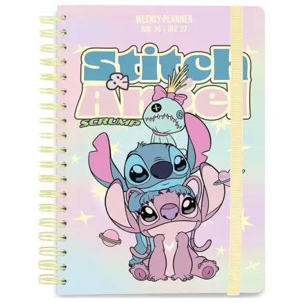 Disney School Diary tygodniowy planner 2026/2027 Stitch and Angel A5 zdjęcie produktu