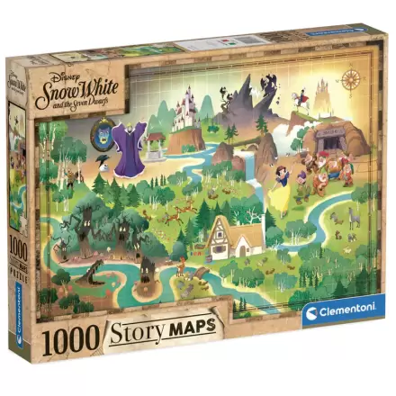 Disney Snow White Story Maps puzzle 1000 elementów zdjęcie produktu