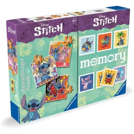 Disney Stitch 3 Puzzle i Gra Pamięciowa Multipack zdjęcie produktu