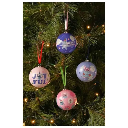 Disney Stitch Zestaw 4 świątecznych bombek zdjęcie produktu