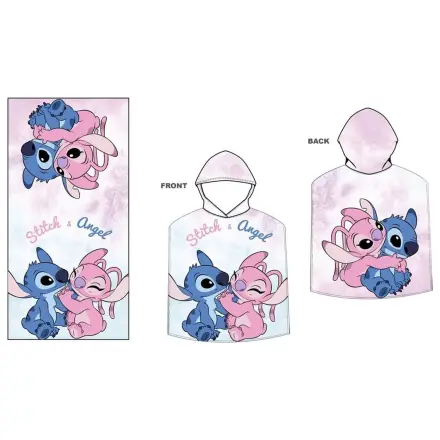 Disney Stitch & Angel ręcznik ponczo z mikrofibry zdjęcie produktu