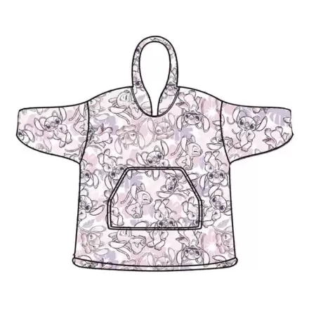 Disney Stitch Anioł oversize bluza płaszcz dla dzieci koralowa zdjęcie produktu