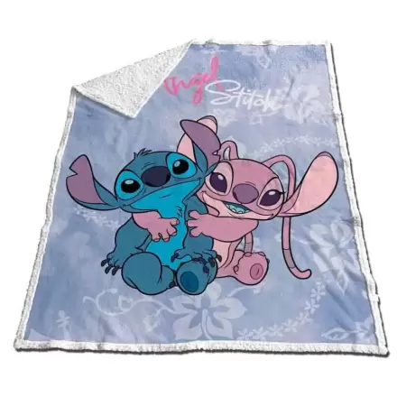 Koc Disney Stitch & Angel Coral sherpa 130x170cm zdjęcie produktu