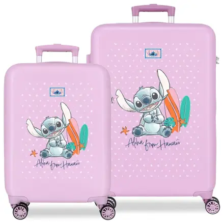 Disney Stitch From Hawai ABS zestaw 2-częściowy walizek na kółkach 55/65cm zdjęcie produktu