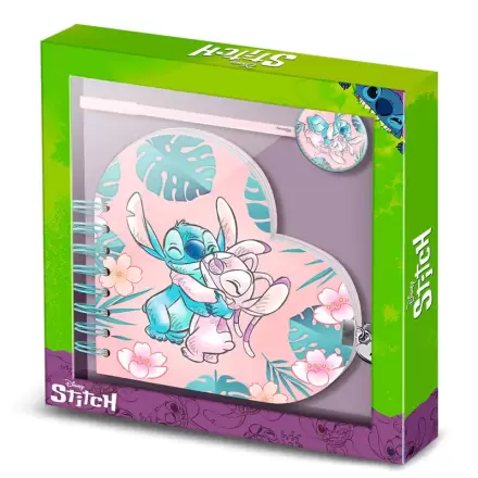Disney Stitch Heart pamiętnik + zestaw długopisów zdjęcie produktu