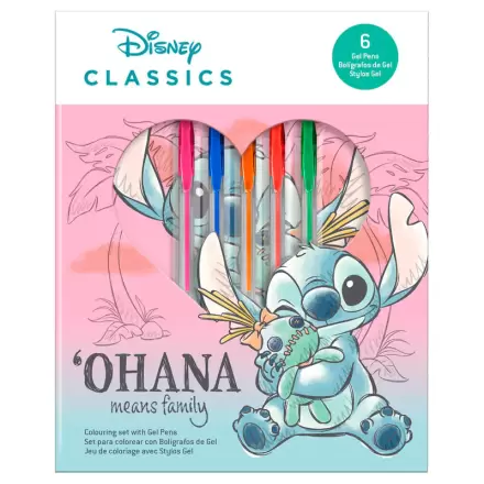 Disney Stitch notebook + zestaw 6 długopisów żelowych termékfotója