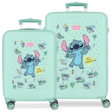 Disney Stitch Little Destruction ABS dwuczęściowy zestaw walizek na kółkach 55/65cm zdjęcie produktu