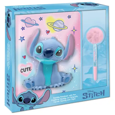 Disney Stitch Squshy notes + długopis z pomponem zdjęcie produktu