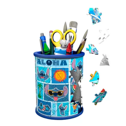Disney Stitch pojemniki na ołówki puzzle 3D 54 el. zdjęcie produktu
