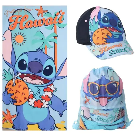 Disney Stitch ręcznik + torba + czapka zestaw zdjęcie produktu