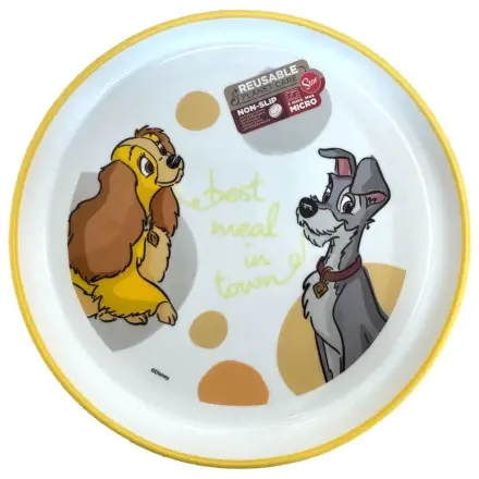 Disney Lady and the Tramp Najlepszy antypoślizgowy mikro płaski talerz zdjęcie produktu
