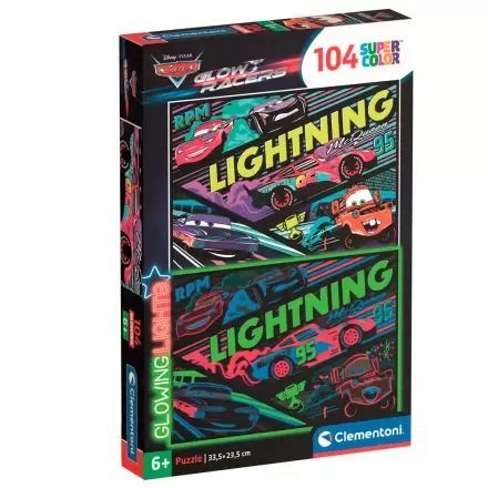 Disney Cars świecące puzzle 104 el. termékfotója