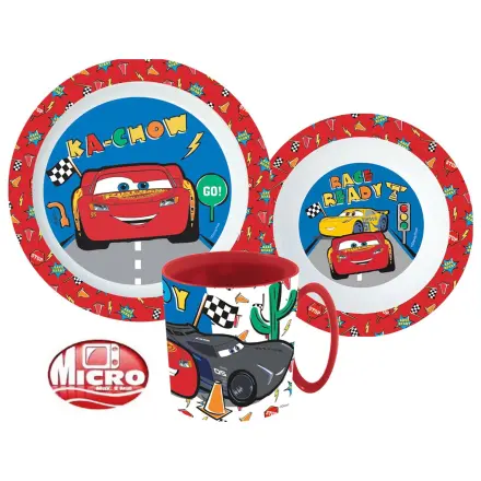 Disney Cars Let's Race Zestaw do jadalni, Micro Plastic Set z Kubkiem zdjęcie produktu