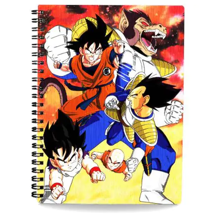 Notatnik Dragon Ball Z z efektem 3D Goku kontra Vegeta termékfotója