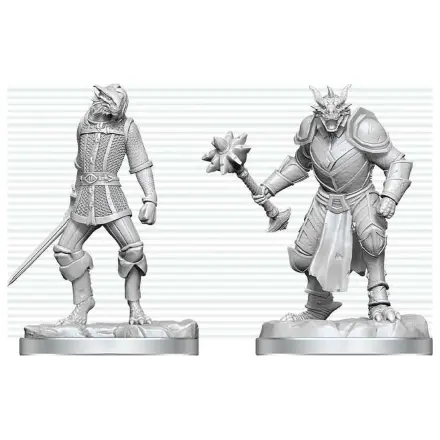 Dungeons & Dragons Nolzur's Marvelous Miniatures Niemalowana Miniatura Dragonborn Paladin i Dragonborn Squire 14 cm zdjęcie produktu