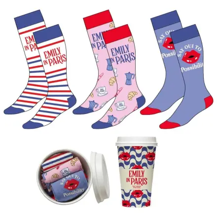 Emily in Paris zestaw 3 par skarpet dla dorosłych zdjęcie produktu