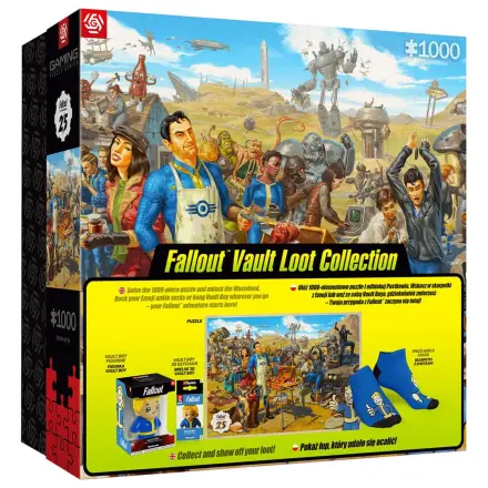 Fallout zestaw upominkowy Fallout Vault Loot Collection (Puzzle, skarpetki, figurka i brelok) zdjęcie produktu