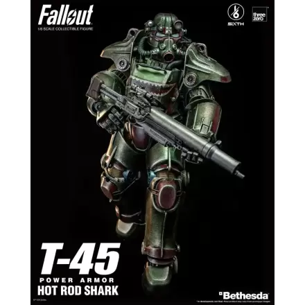 Fallout FigZero Figurka Akcji 1/6 T-45 Hot Rod Shark Power Armor 37 cm termékfotója