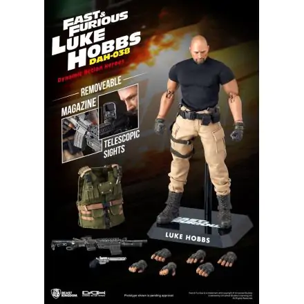 Szybcy i wściekli Dynamic 8ction Heroes Figurka Akcji 1/9 Luke Hobbs 21 cm termékfotója